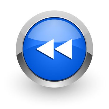 blue glossy web icon