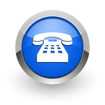 blue glossy web icon