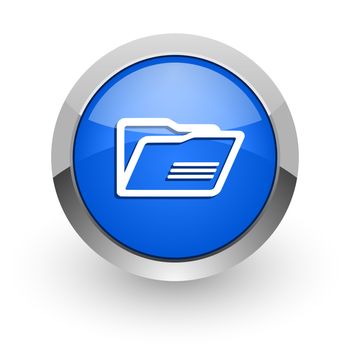 blue glossy web icon