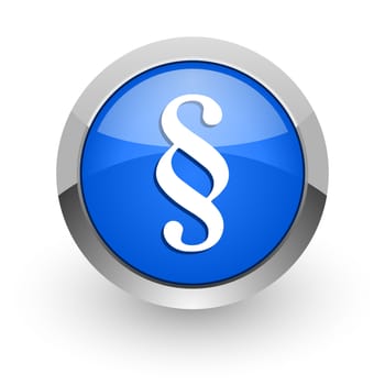blue glossy web icon