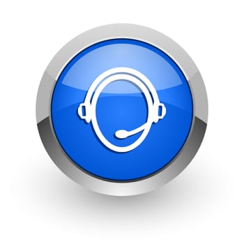 blue glossy web icon