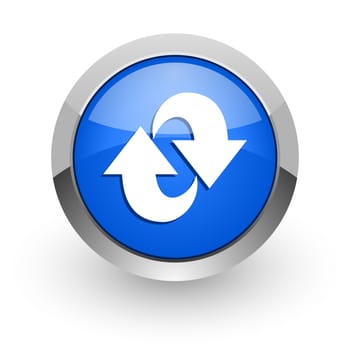 blue glossy web icon