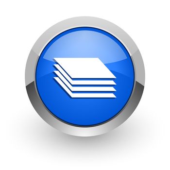 blue glossy web icon