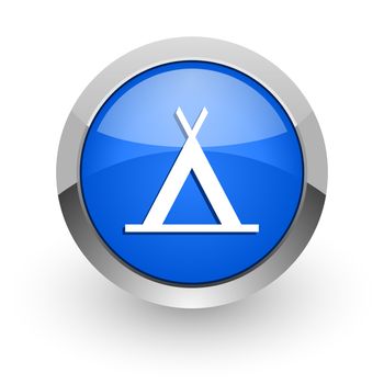 blue glossy web icon