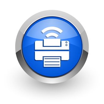 blue glossy web icon