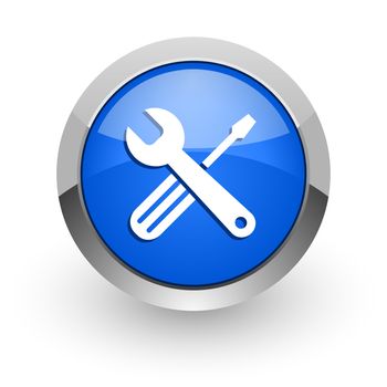 blue glossy web icon
