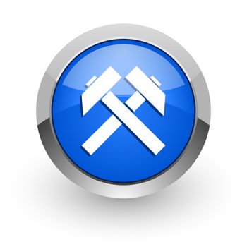 blue glossy web icon