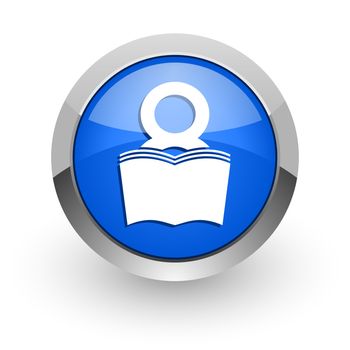 blue glossy web icon