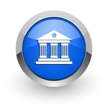 blue glossy web icon