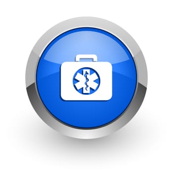 blue glossy web icon