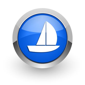 blue glossy web icon