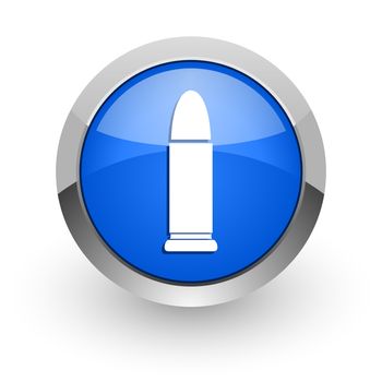 blue glossy web icon