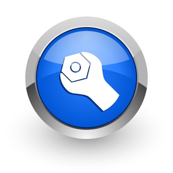 blue glossy web icon