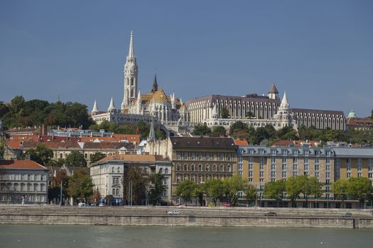 A  view of the Danube river in Budapest in Hungary