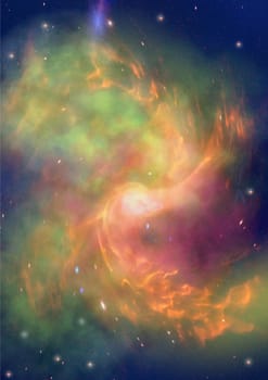 Star field in space a nebulae and a gas congestion. "Elements of this image furnished by NASA".
