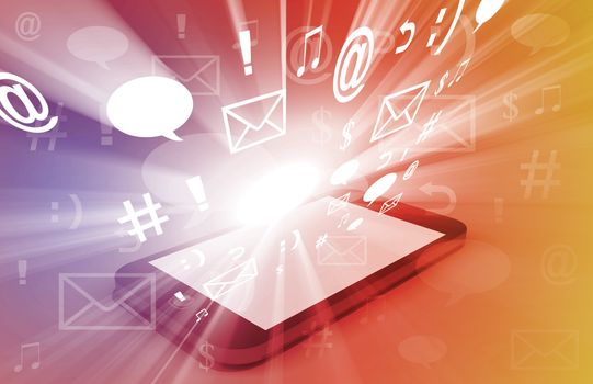 Social Media Concept as a Abstract Background