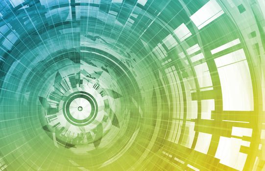 Technology Background Digital Energy as a Art
