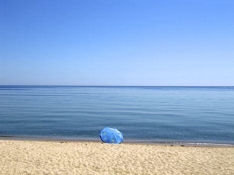 Black Sea with its crystal clear water and blue sky 