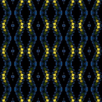 Digital computer graphic - seamless decorative ornament in a dark colors for design.