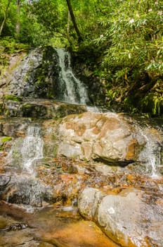 View of Laurel Falls in Great Smoky Mountains National Park