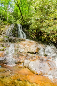 View of Laurel Falls in Great Smoky Mountains National Park