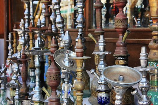 old arabic hookah market