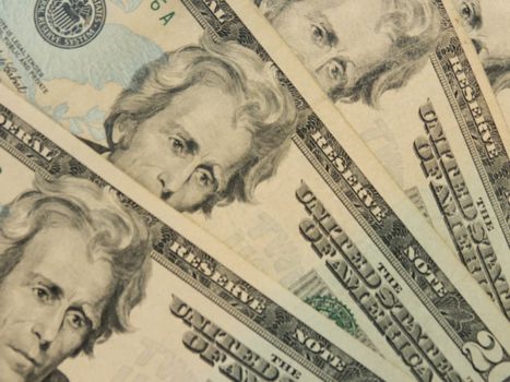 twenty dollar bill useful as money concept
