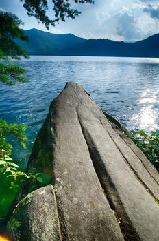 lake santeetlah in great smoky mountains