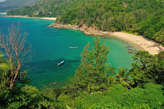 Bird eye view of Phuket viewpoint, Thailand