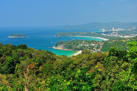 Viewpoint phuket bay city thailand