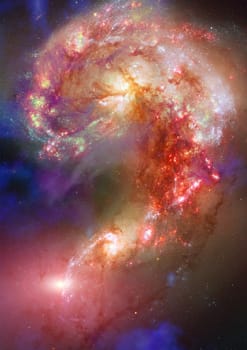Star field in space a nebulae and a gas congestion. "Elements of this image furnished by NASA".
