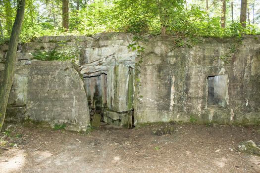 Bunker of world war 1 in flanders fields