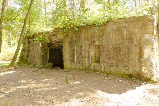 Bunker of world war 1 in flanders fields