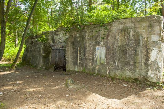 Bunker of world war 1 in flanders fields