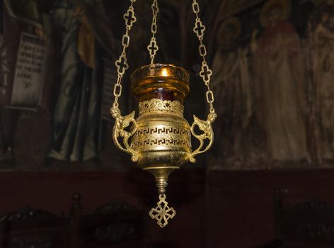 Oil Candle in an orthodox church