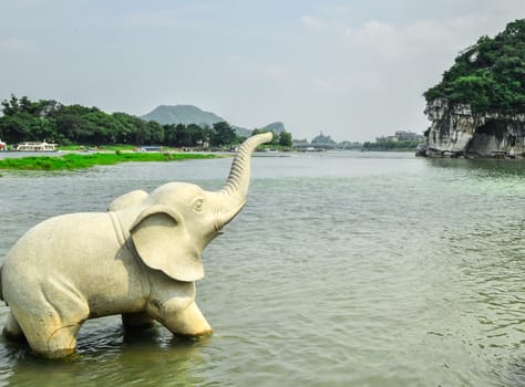 Guillin Seven Star Park and Karst rocks Yangshuo China.