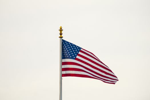 American Flag in Flanders field Belgium Waregem