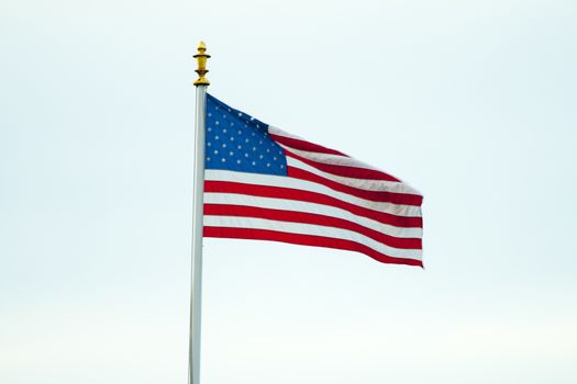 American Flag in Flanders field Belgium Waregem