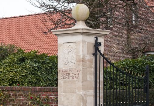 American cemetery Flanders field Belgium Waregem