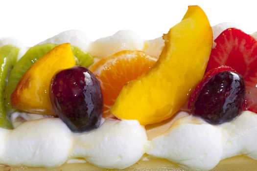 fruit cape pie tart with fresh tasty fruits