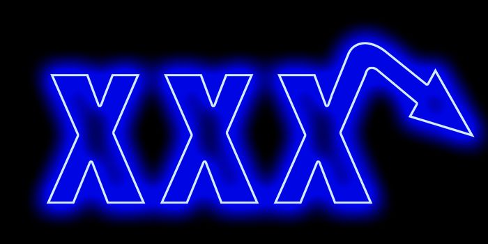 XXX neon logo for men with erectile dysfunction