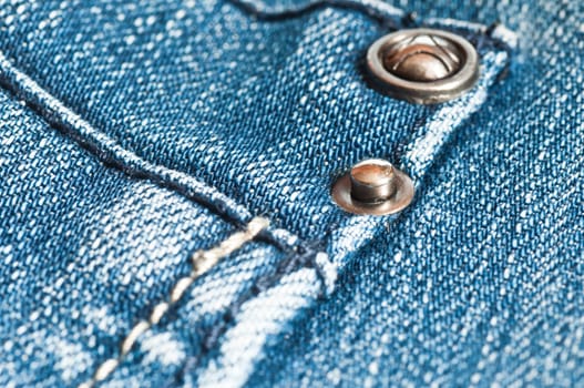 detail clothes - blue jean texture closeup