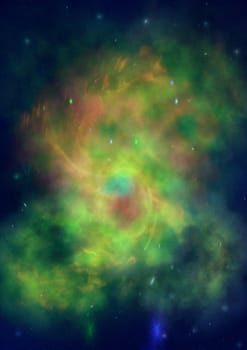 Star field in space a nebulae and a gas congestion. "Elements of this image furnished by NASA".