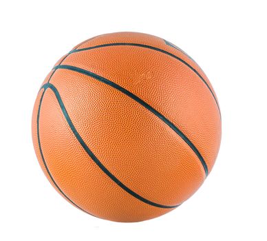Ball for the game in basketball isolate on over white background