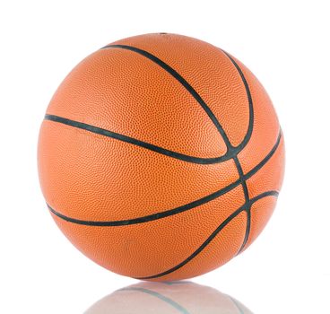 Ball for the game in basketball isolate on over white background