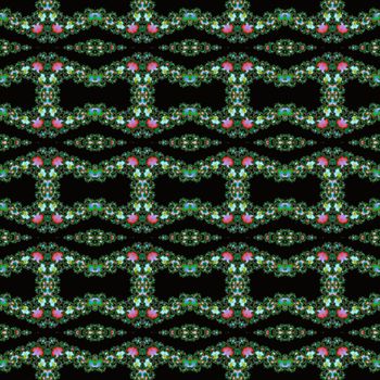 Digital computer graphic - seamless decorative ornament in a dark colors for design.