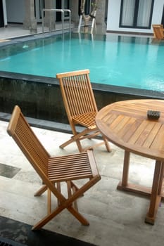 swimming pool that commonly found in hotel area