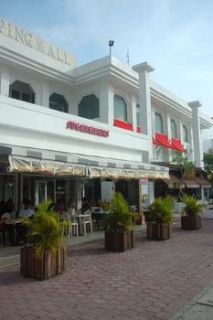 Bali, Indonesia - November 25, 2012: Discovery shopping mall building exterior at Kuta, Bali-Indonesia.