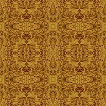 Seamless artistic background, abstract graphic pattern on wooden veneer