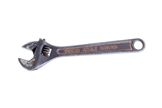 Angel wrench isolated on white background